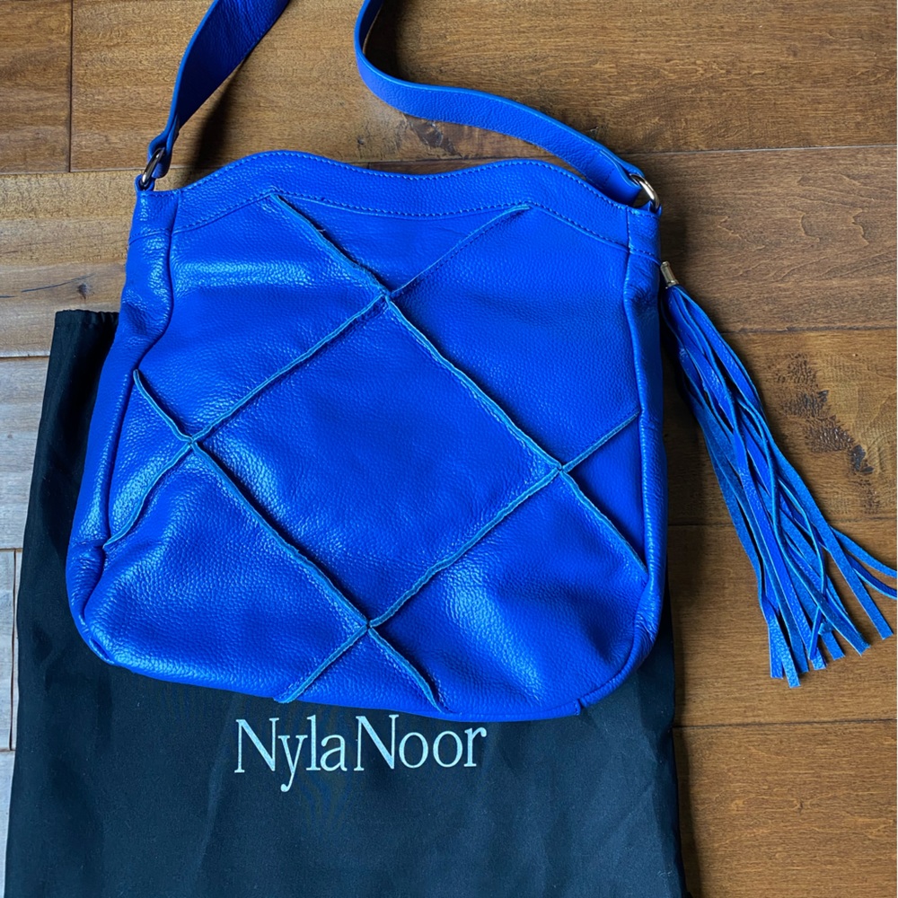 Nyla Noor Soho Hobo Shoulder Bag - Cobalt Blue